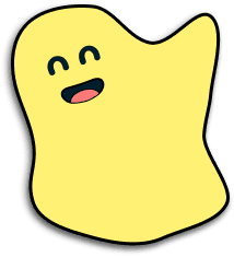 Happy, yellow mascot waving hello. Click to say hi